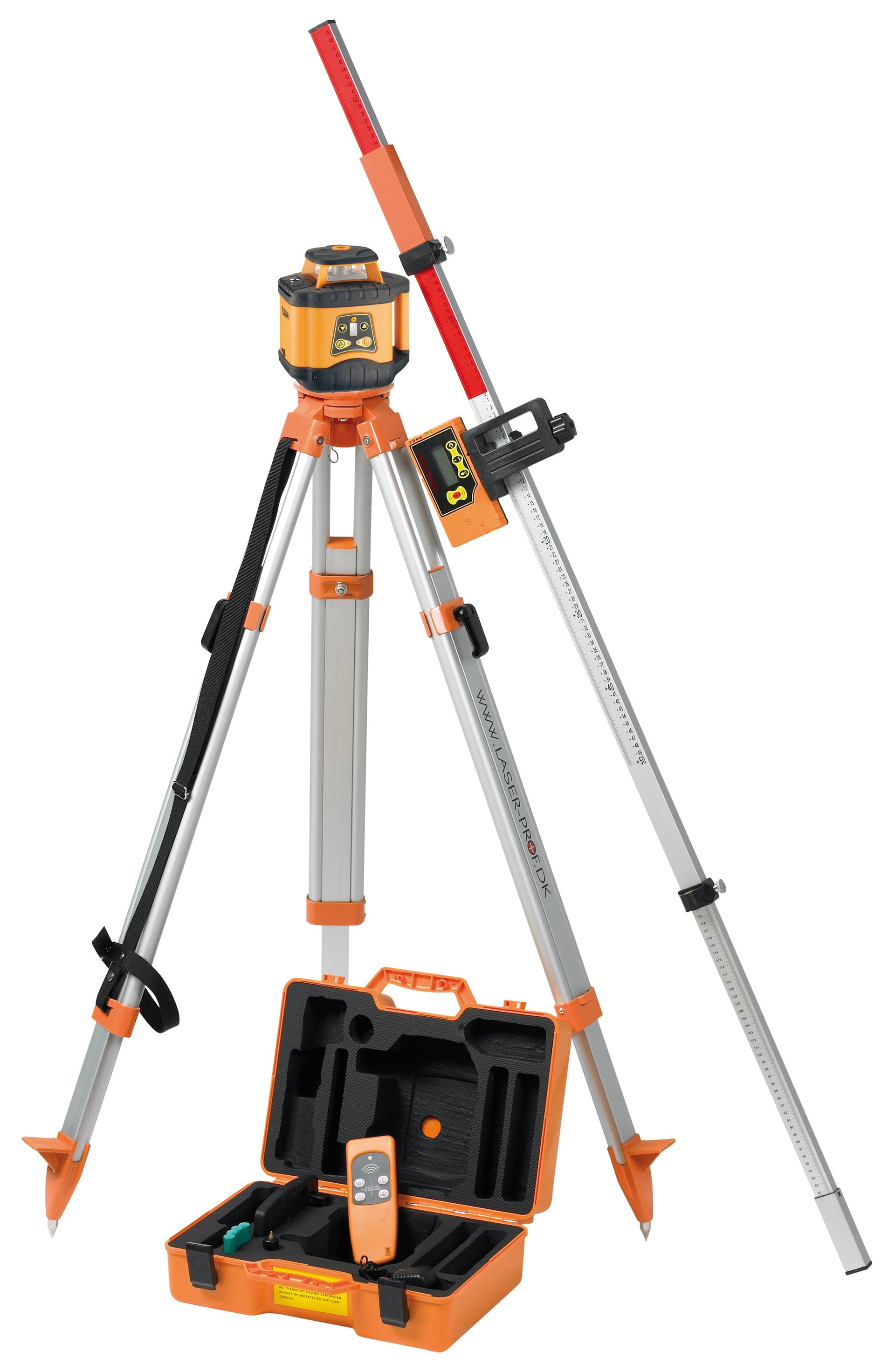 Geo Fennel Rotationslaser Fl200an Komplet Med Stativ Og Stadie