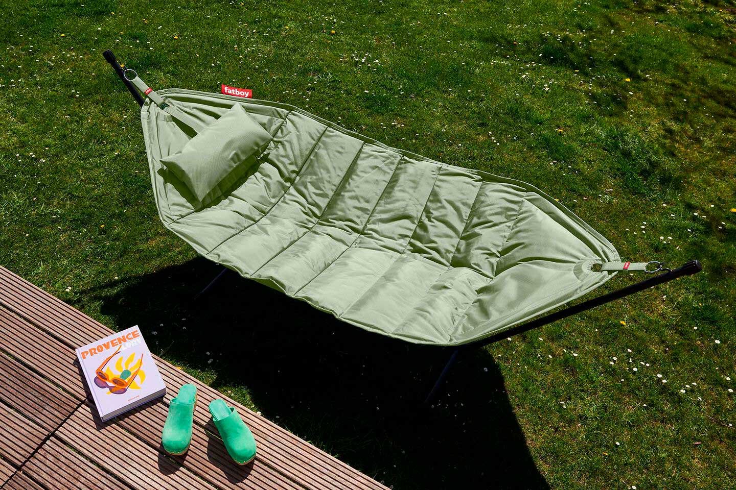 9147318 FATBOY HÆNGEKØJE HEADDEMOCK SEAGRASS MED SORT STATIV 5