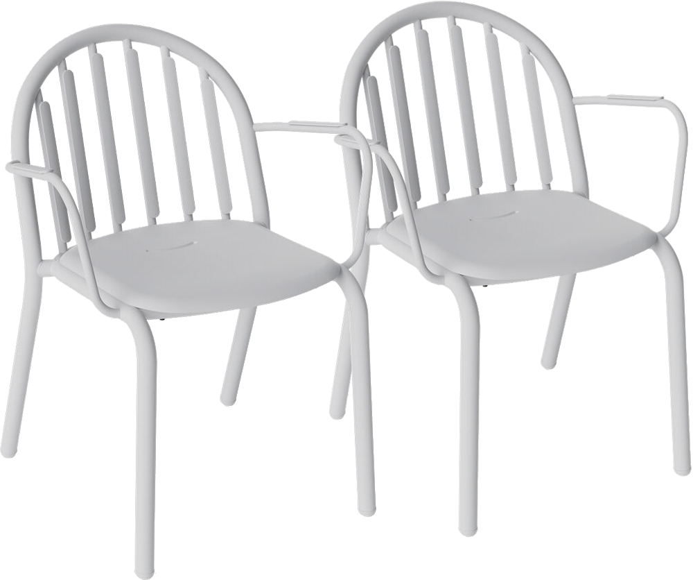 9147296 FATBOY FRED's ARMCHAIR LYSEGRÅ SÆT MED 2 STK 1