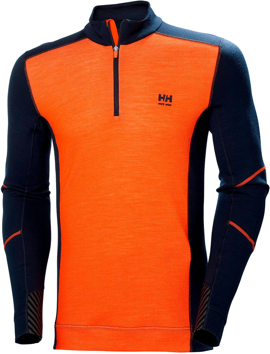 2285593 HH LIFA BASE LAYER MERINO XL NAVY MED 1 2 LYNLÅS