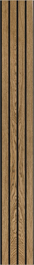 2429368 I WOOD BASIC 4 LAMEL EG MØRKEBRUN OLIE SORT MDF MED SORT FILT 17X300X2400MM 2