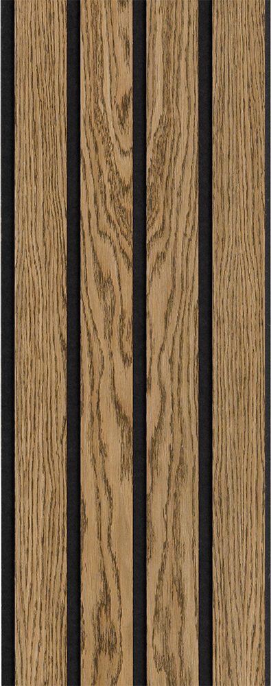 2429368 I WOOD BASIC 4 LAMEL EG MØRKEBRUN OLIE SORT MDF MED SORT FILT 17X300X2400MM 4