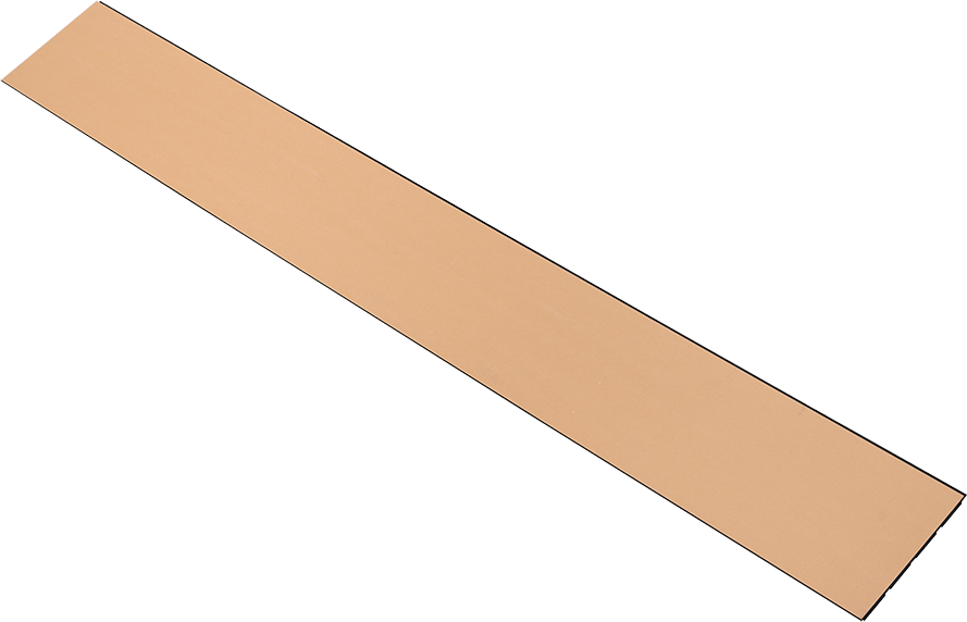 2429368 I WOOD BASIC 4 LAMEL EG MØRKEBRUN OLIE SORT MDF MED SORT FILT 17X300X2400MM 5