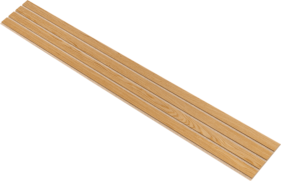 2429335 I WOOD BASIC 4 LAMEL EG KLAR OLIE LYS MDF MED BRUN FILT 16X300X2400MM