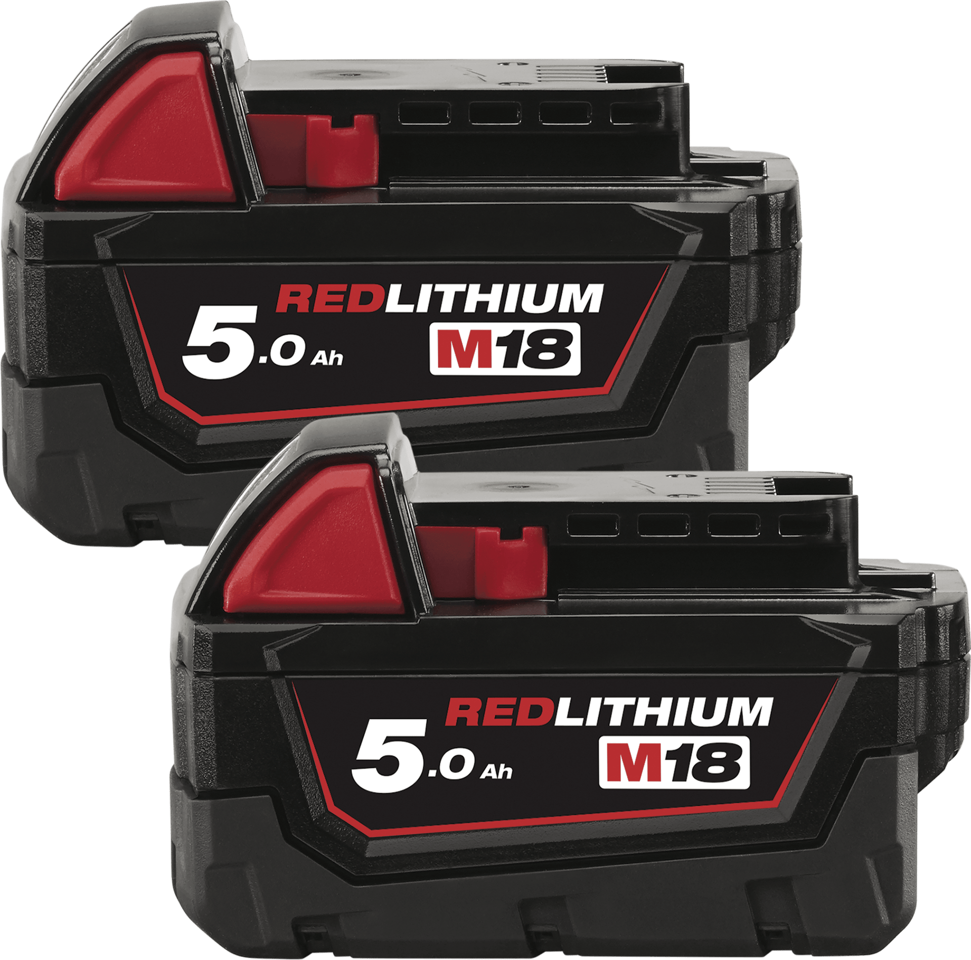 1819525 MILWAUKEE 18V BATTERISÆT M18 B52 2X5,0AH BATTERI1