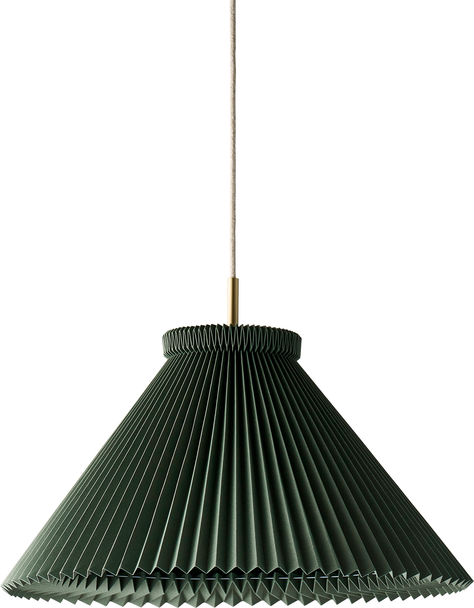 9147039 LE KLINT PENDEL MODEL 1 L30CM MESSING MOSS GREEN1