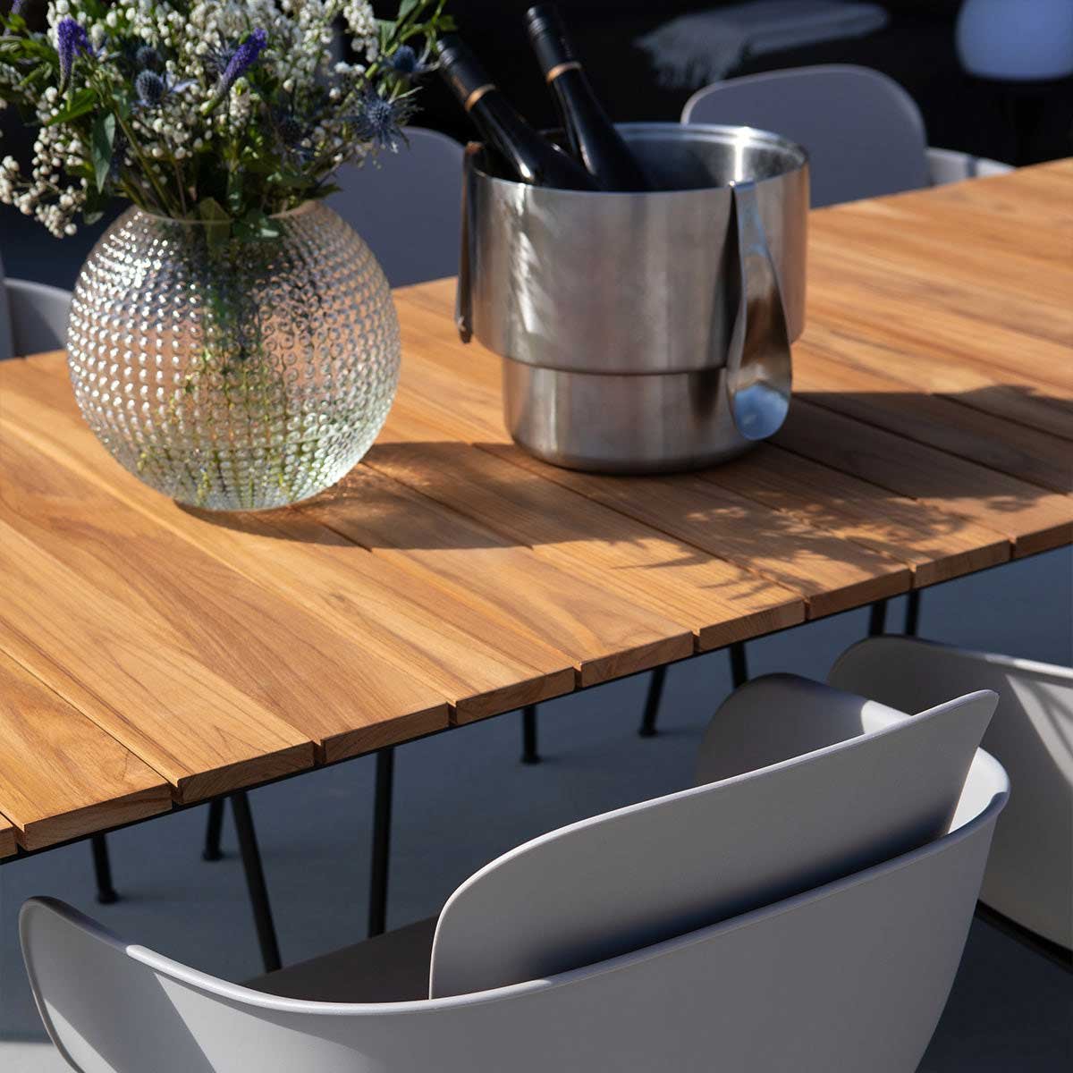 9147172 SACKIT PATIO SPISEBORD TEAK ALUMINIUM 5