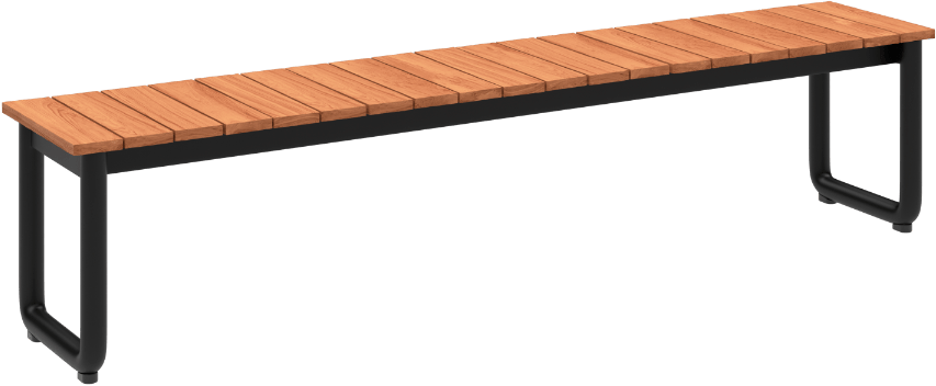 9147174 SACKIT PATIO BÆNK TEAK ALUMINIUM 1