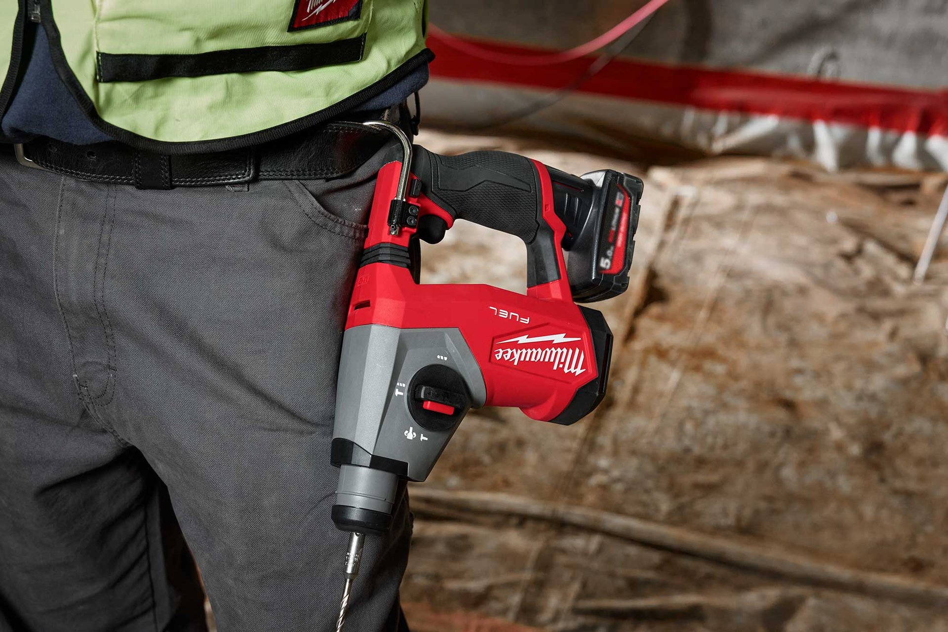 2459191 MILWAUKEE 12V BOREHAMMER M12 FHAC16 0 UDEN 4