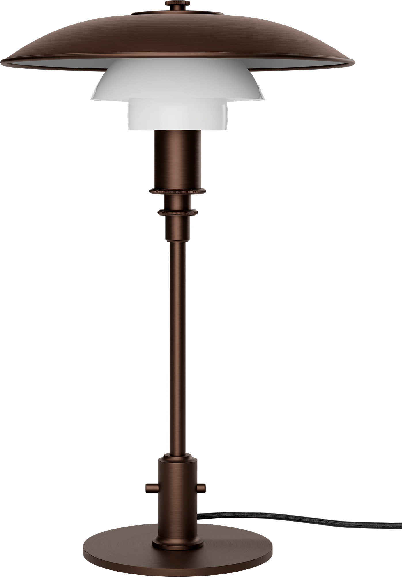 9147535 PH 3 2 BORDLAMPE AGED BRASS OPAL GLAS 2