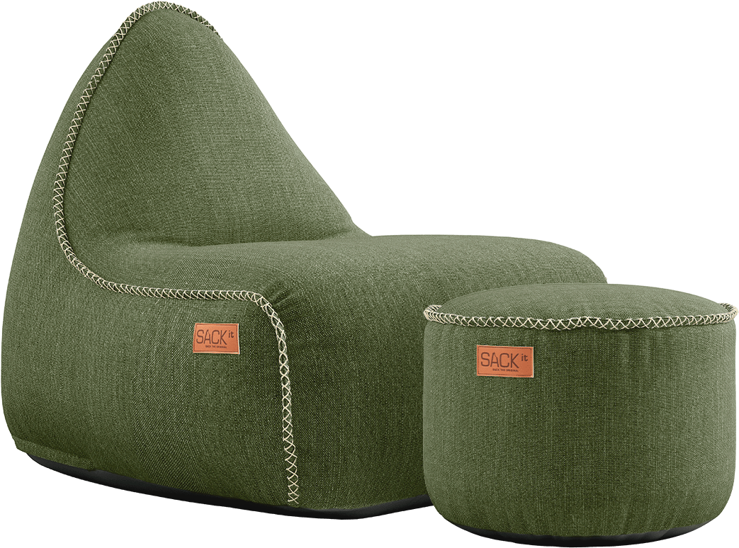 9147537 SACKIT COBANA LOUNGE CHAIR MED PUF KIRRA OLIVE