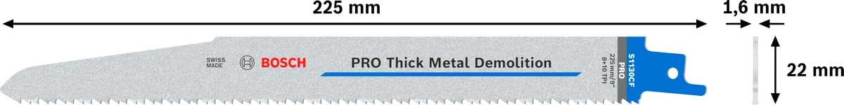 7429543 BOSCH BAJONETSAVKLINGE 5 PAK HEAVY METAL 41130CF 2