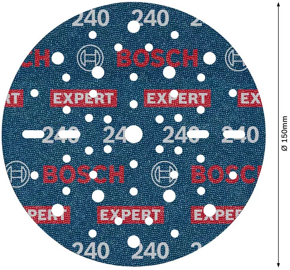 7432894 BOSCH SLIBESKIVE FOIL O780 150MM K240 6 PAK 2