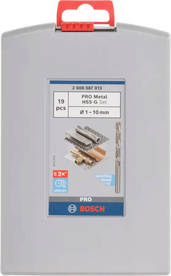 7433776 BOSCH METALBORSÆT HSS G 19 STK Ø1 10MM 2