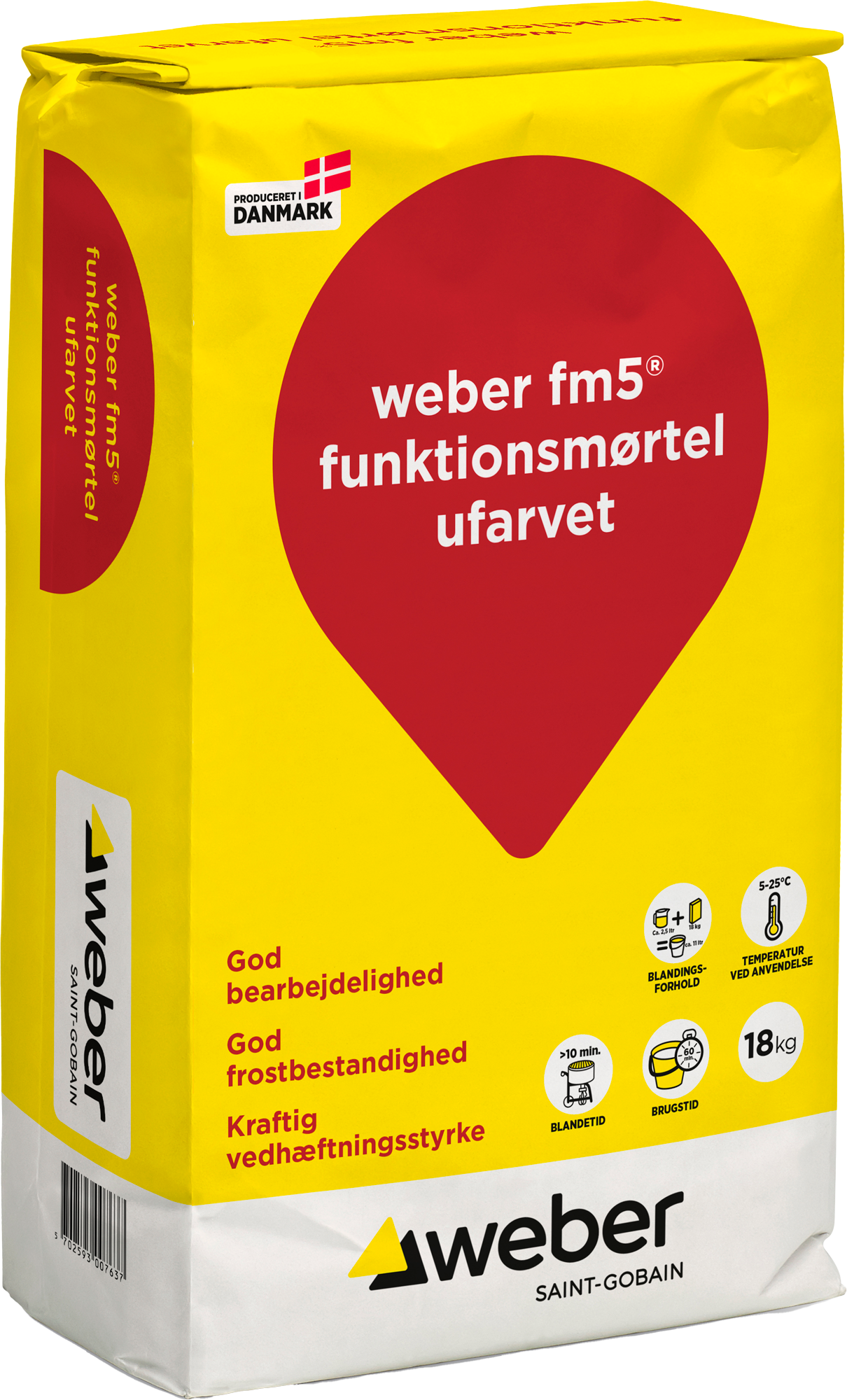 2417661 FM5 Funktionsmørtel Ufarvet 18Kg