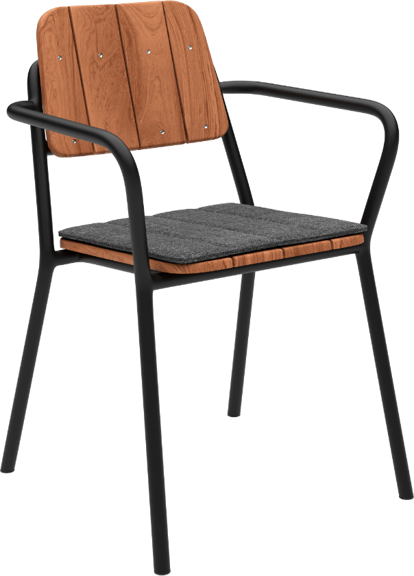 9147241 KIRRA SÆDEHYNDE SORT TIL KIRRA PATIO CHAIR 2