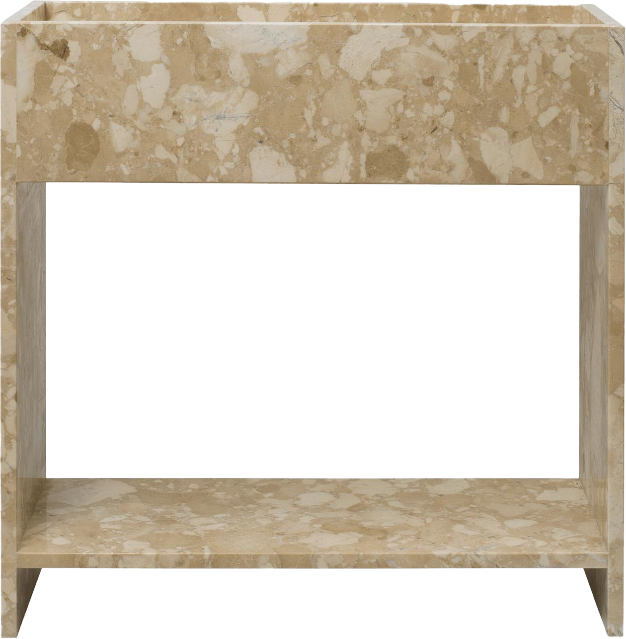 9147626 FERM LIVING STONE PLANTEKASSE MED HYLDE MARBLE 65,5X65X28CM 2
