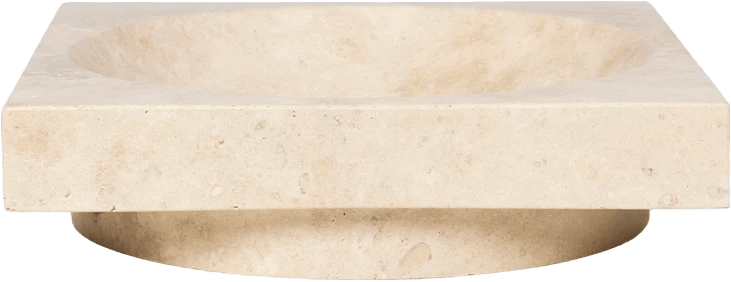 9147630 FERM LIVING HEW CENTERPIECE LAV TRAVETINE 1