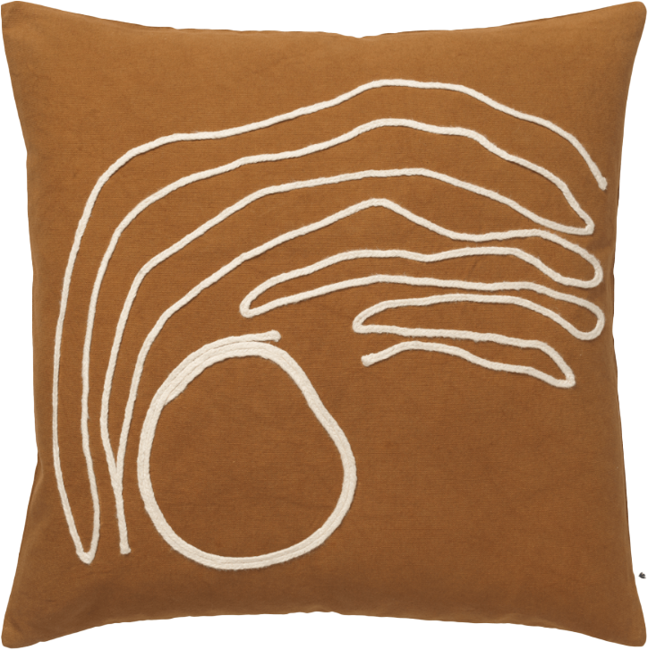 9147622 FERM LIVING JOT PUDE AGED GOLD 50X50CM 1