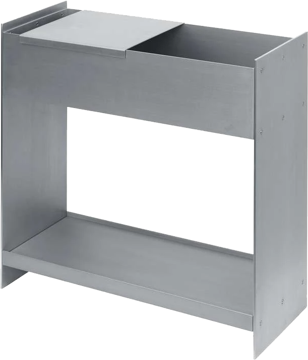 9147602 FERM LIVING LAGER PLANTEKASSE MED HYLDE ALUMINIUM 60X65X25CM 2