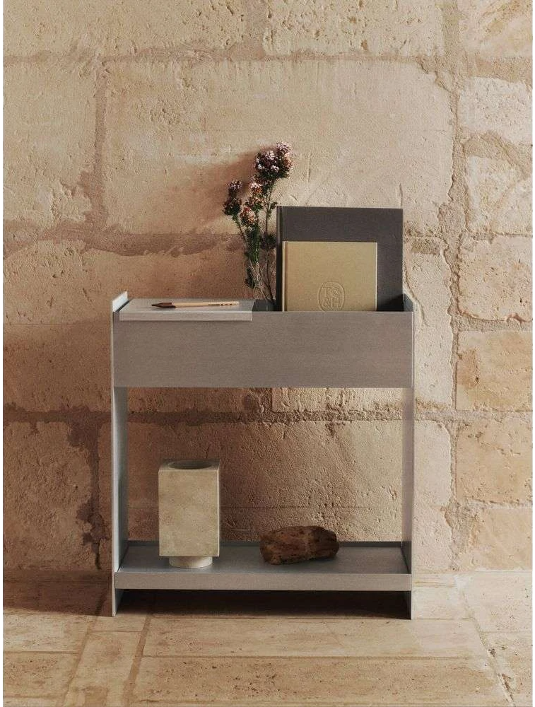 9147602 FERM LIVING LAGER PLANTEKASSE MED HYLDE ALUMINIUM 60X65X25CM 3