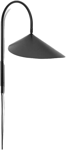 9147580 FERM LIVING ARUM SWIVEL VÆGLAMPE SORT 2
