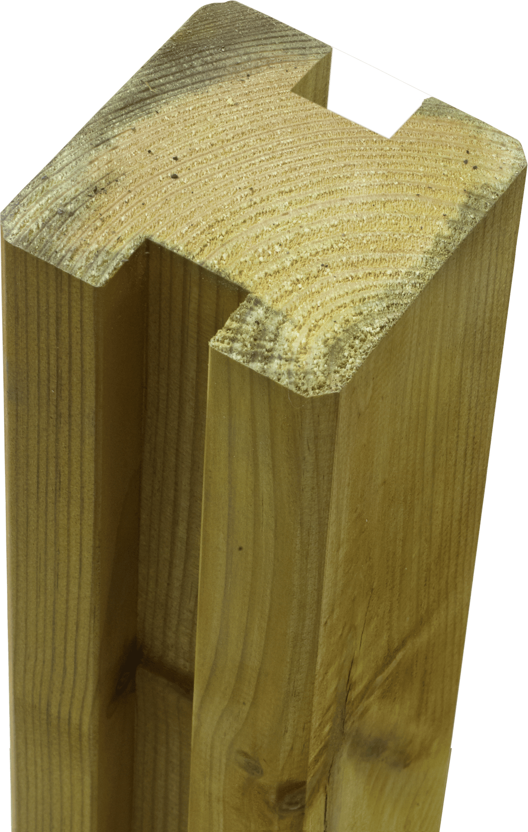 2459380 PLUS PROFILSTOLPE 2 SPOR KRYDSSKÅRET TRYKIMPR 9X9X268CM