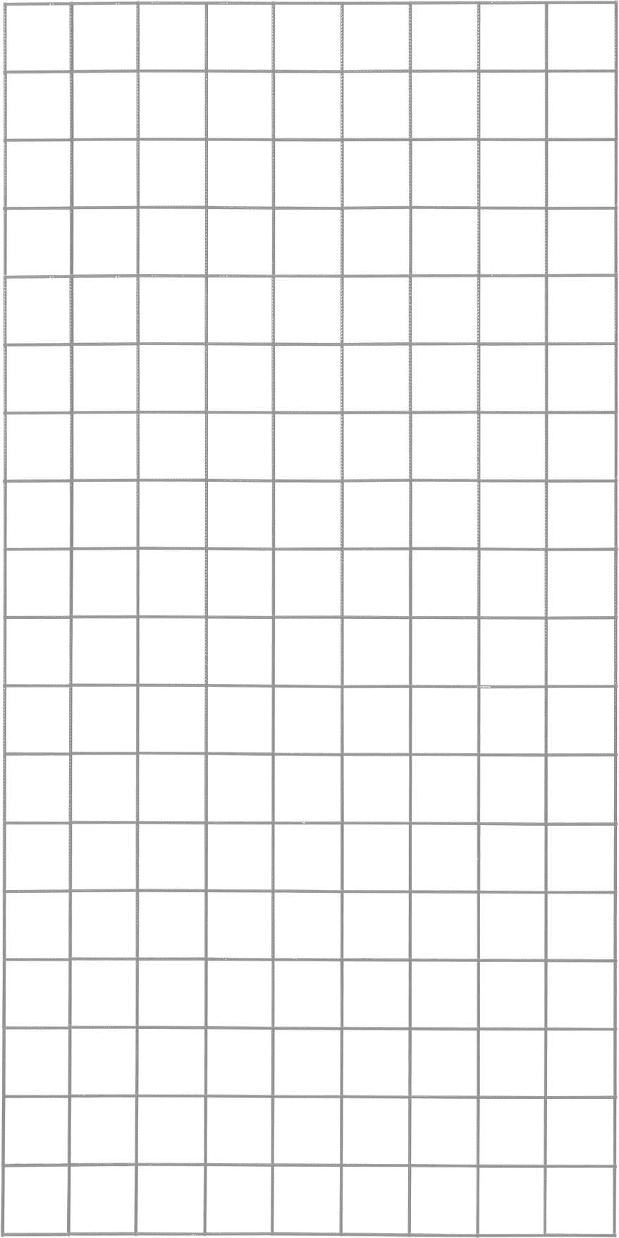 2456513 PLUS STÅLESPALIER 90X180CM MED KANT MASKESTR. 10X10CM