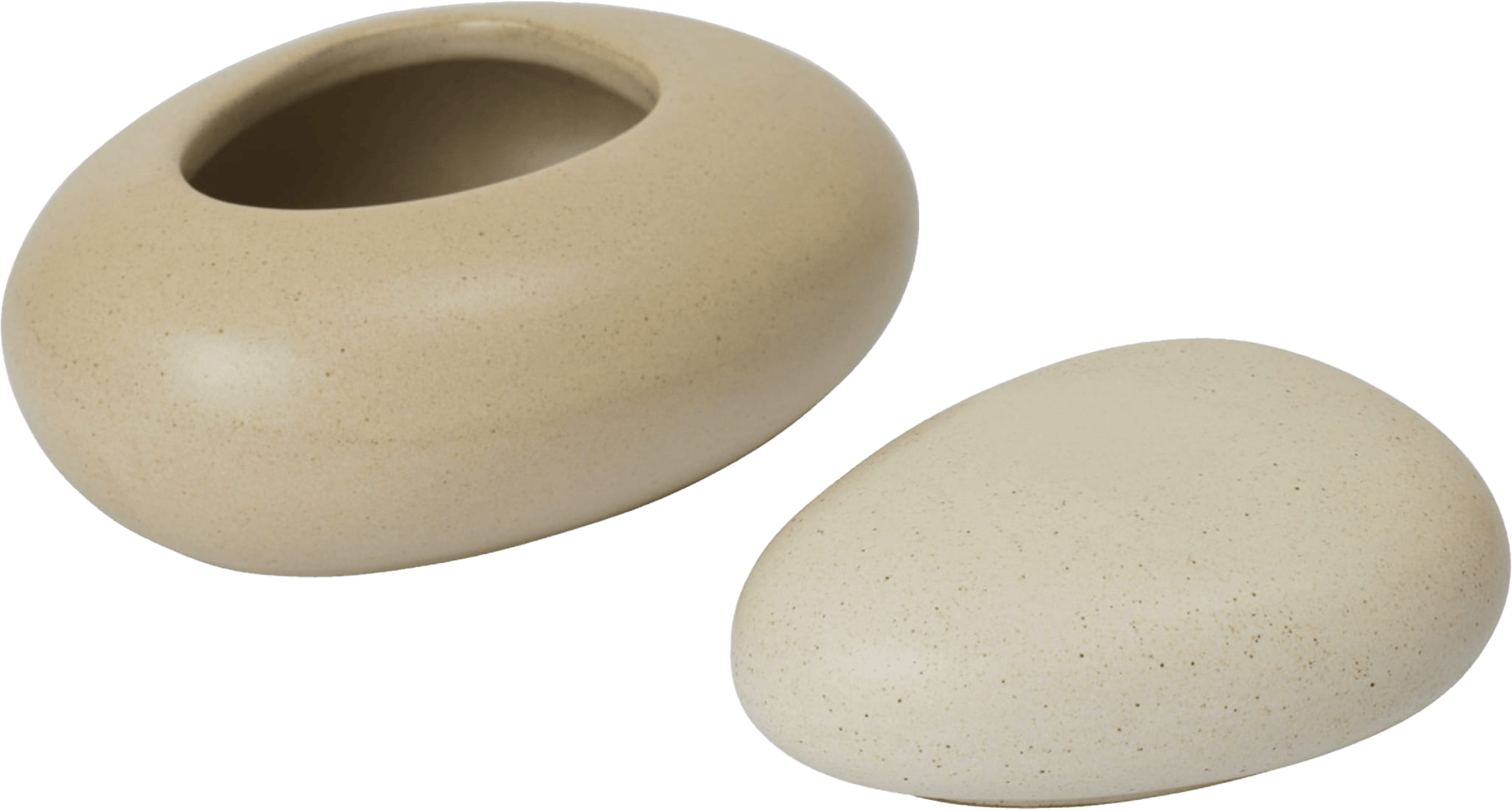 9147607 FERM LIVING PEBBLE BOKS MELLEM SAND CREAM 2