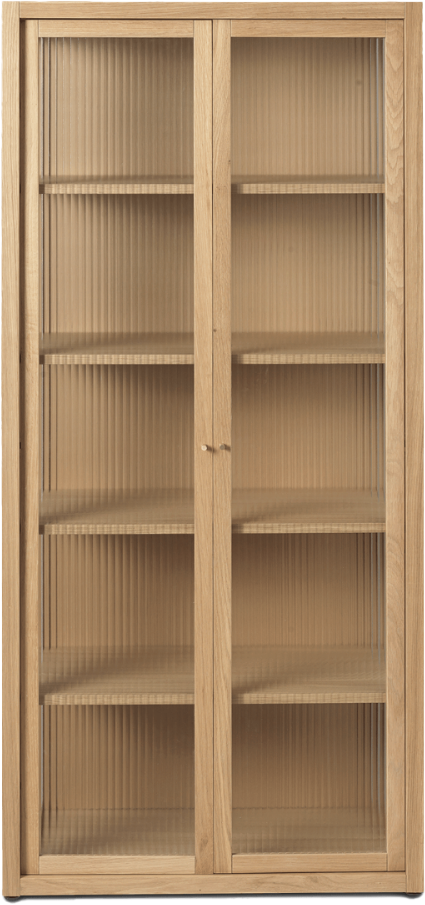 9147597 FERM LIVING REED VITRINE EG 70X155X38,5CM 1