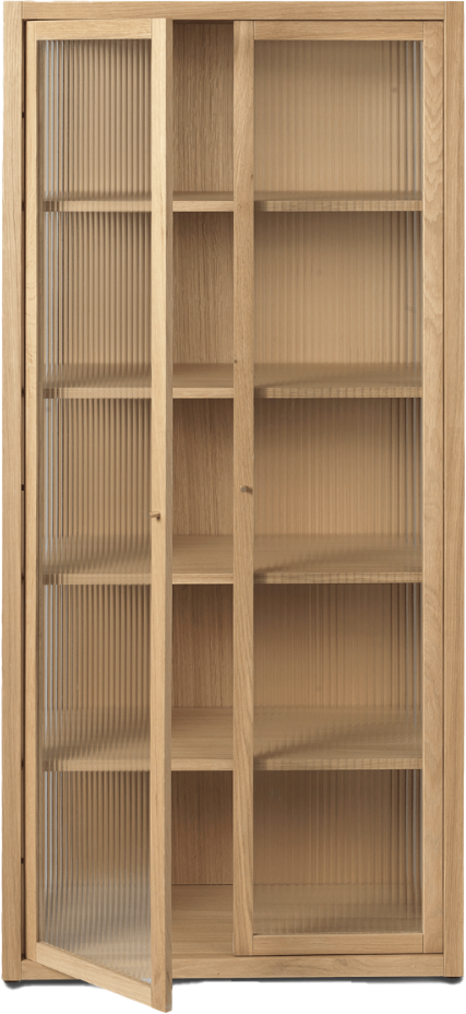 9147597 FERM LIVING REED VITRINE EG 70X155X38,5CM 2