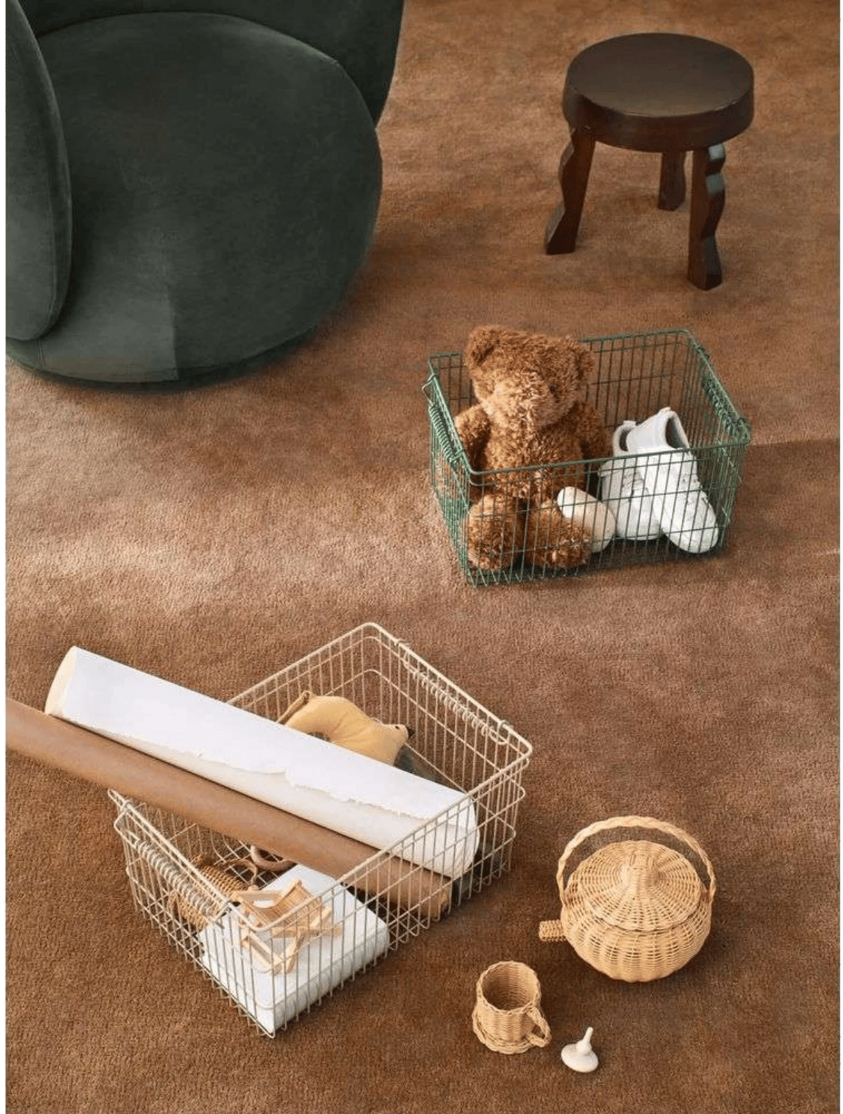 9147595 FERM LIVING CALA KURV STABELBAR SÆT A 2 CASHMERE 3