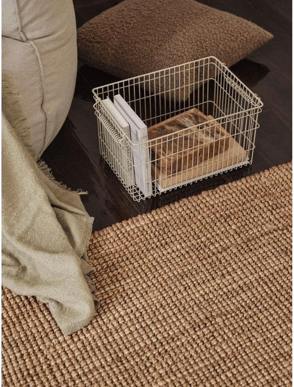 9147595 FERM LIVING CALA KURV STABELBAR SÆT A 2 CASHMERE 2