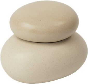 9147606 FERM LIVING PEBBLE BOKS LILLE SAND CREAM 1