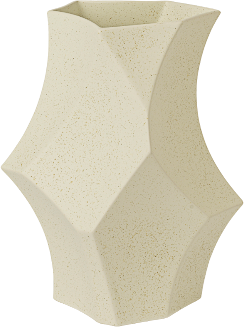 9147612 FERM LIVING CUEVA VASE 26 OFF WHITE 1
