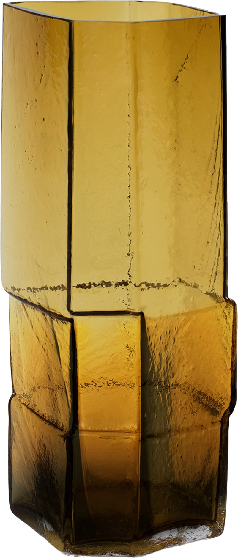 9147610 FERM LIVING MURO VASE 30 AMBER 1