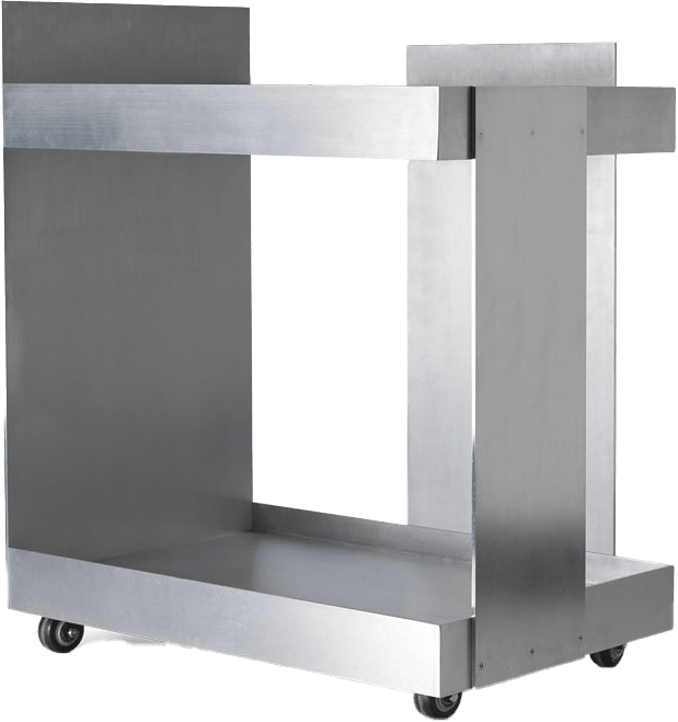 9147584 FERM LIVING LAGER RULLEBORD ALUMINIUM 60X70,5X38CM 1