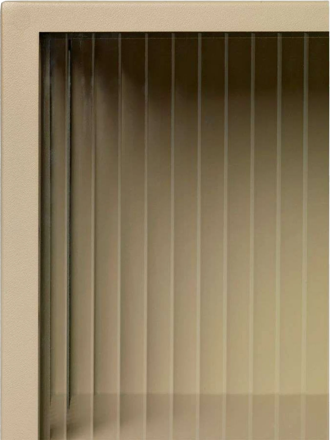 9147569 FERM LIVING HAZE VÆGSKAB CASHMERE RILLET GLAS 35X60X15CM 13