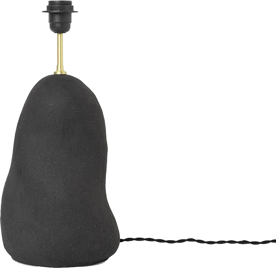 9147568 FERM LIVING HEBE LAMPE BASE MEDIUM MØRK GRÅ E27 1