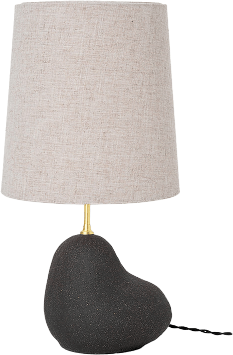 9147567 FERM LIVING HEBE LAMPE BASE LILLE MØRK GRÅ E27 2