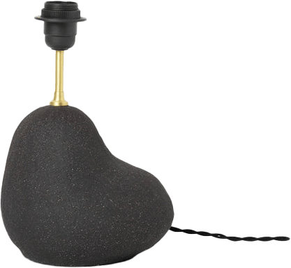9147567 FERM LIVING HEBE LAMPE BASE LILLE MØRK GRÅ E27 1