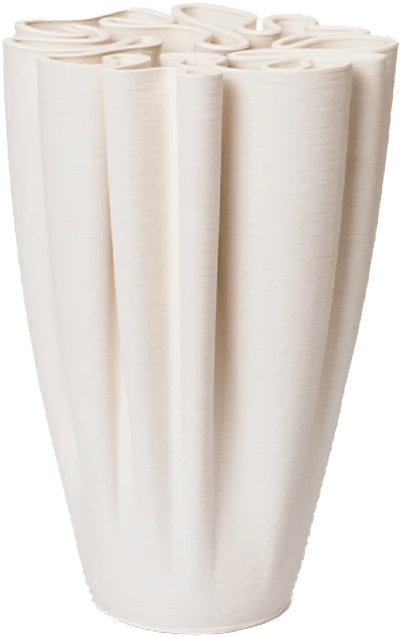 9147589 FERM LIVING DEDALI VASE OFF WHITE