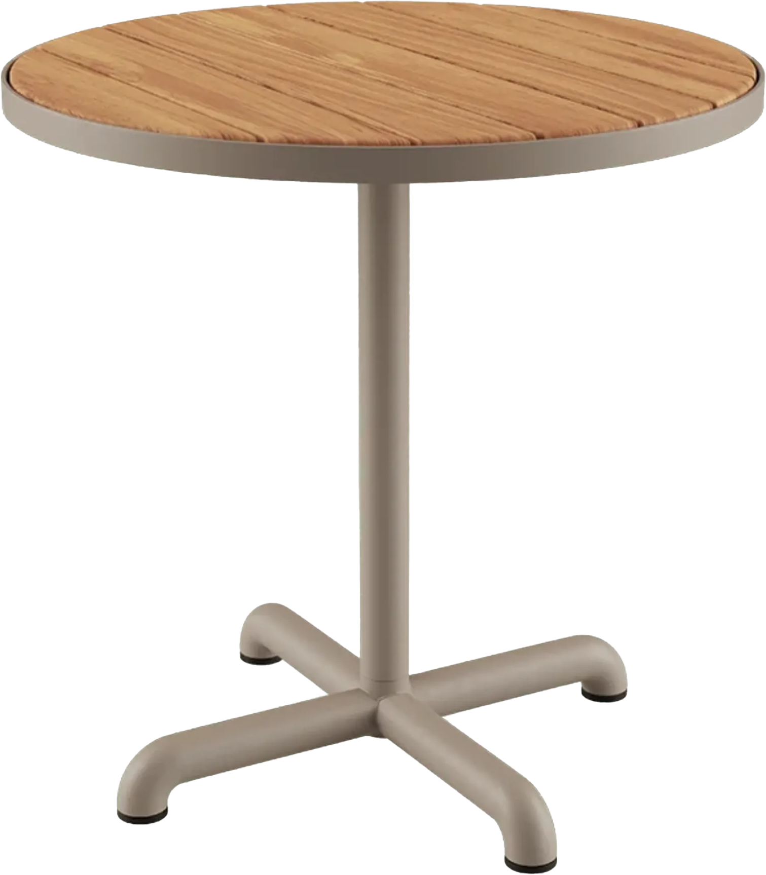 9147638 SACKIT KIRRA CAFÈBORD Ø70CM TAUPEUBEHANDLET TEAKTRÆ 1