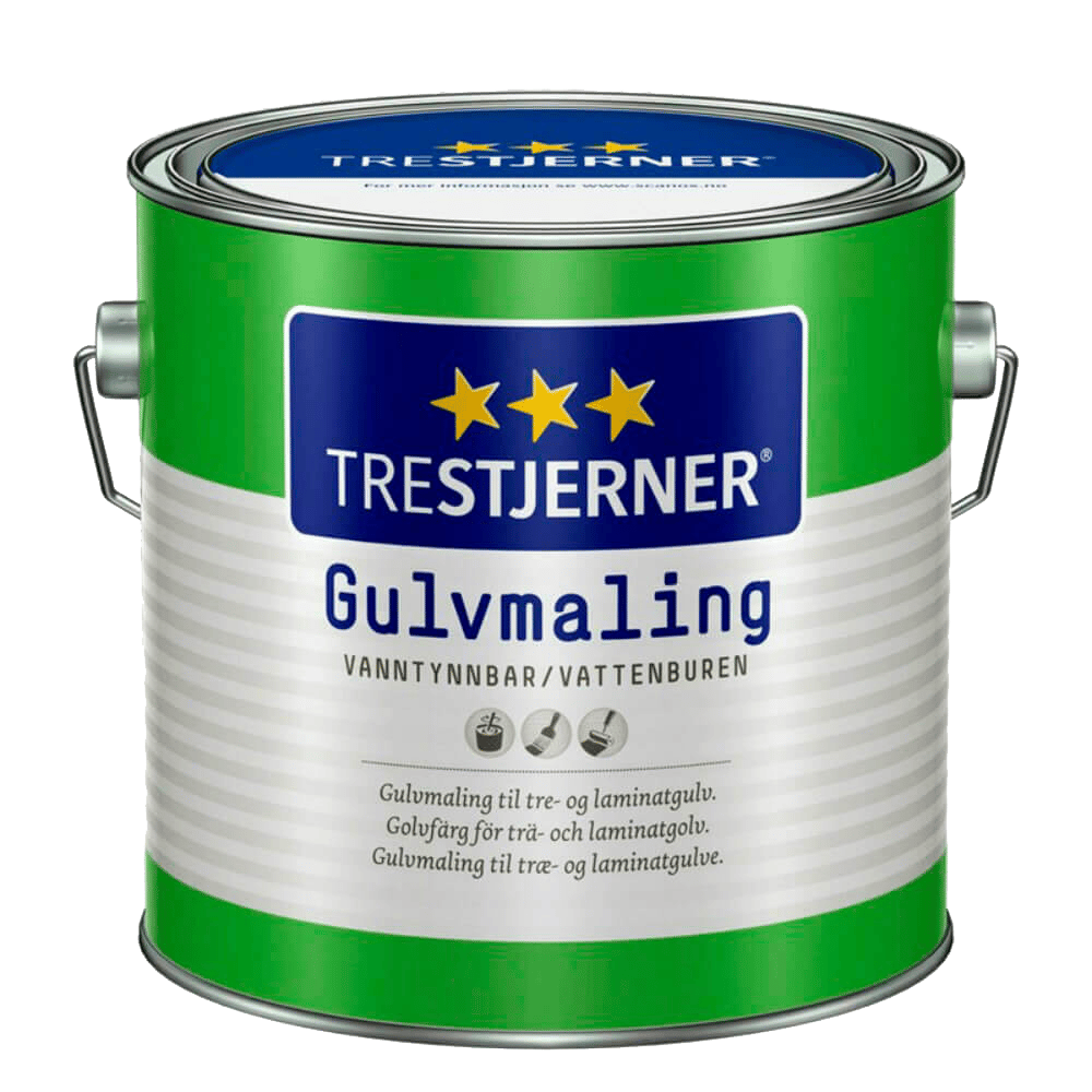1269330 TRESTJERNER GULVMALING HVID 3L