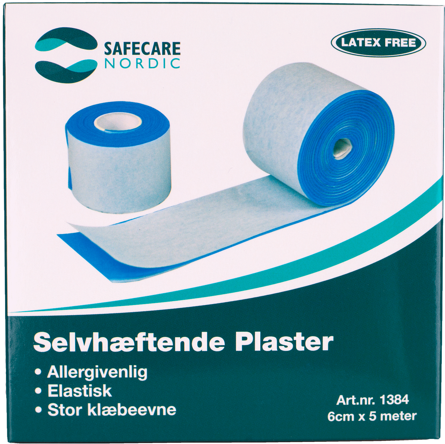 2069447 PLASTER OPTI SAFE LIMFRI 6CM 5M BLÅ