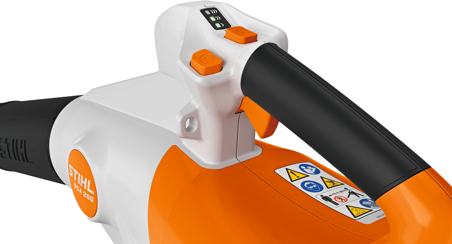 9147652 STIHL BATTERILØVBLÆSER BGA 250 UDEN BATTERI OG OPLADER, PASSER TIL AP BATTERI 2