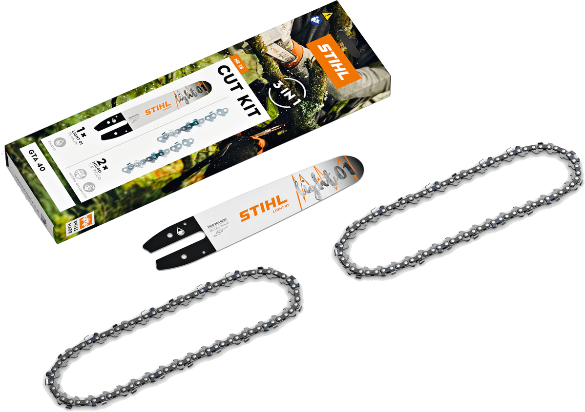 9147650 STIHL CUTKIT SÆT TIL GTA 40 CUT KIT 18, SVÆRD LIGHT 01 15CM6, KÆDE PM3 1,1MM043 2