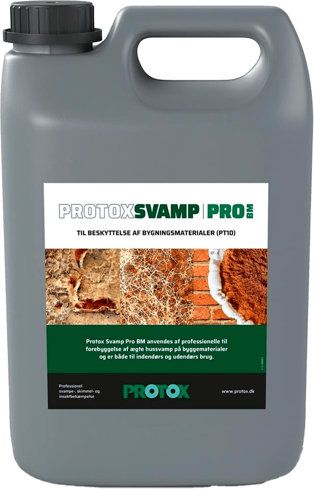 2458085 PROTOX SVAMP PRO BM 5L FOREBYG ÆGTE HUSSVAMP PÅ BYGGEMATERIALER UDE OG INDE