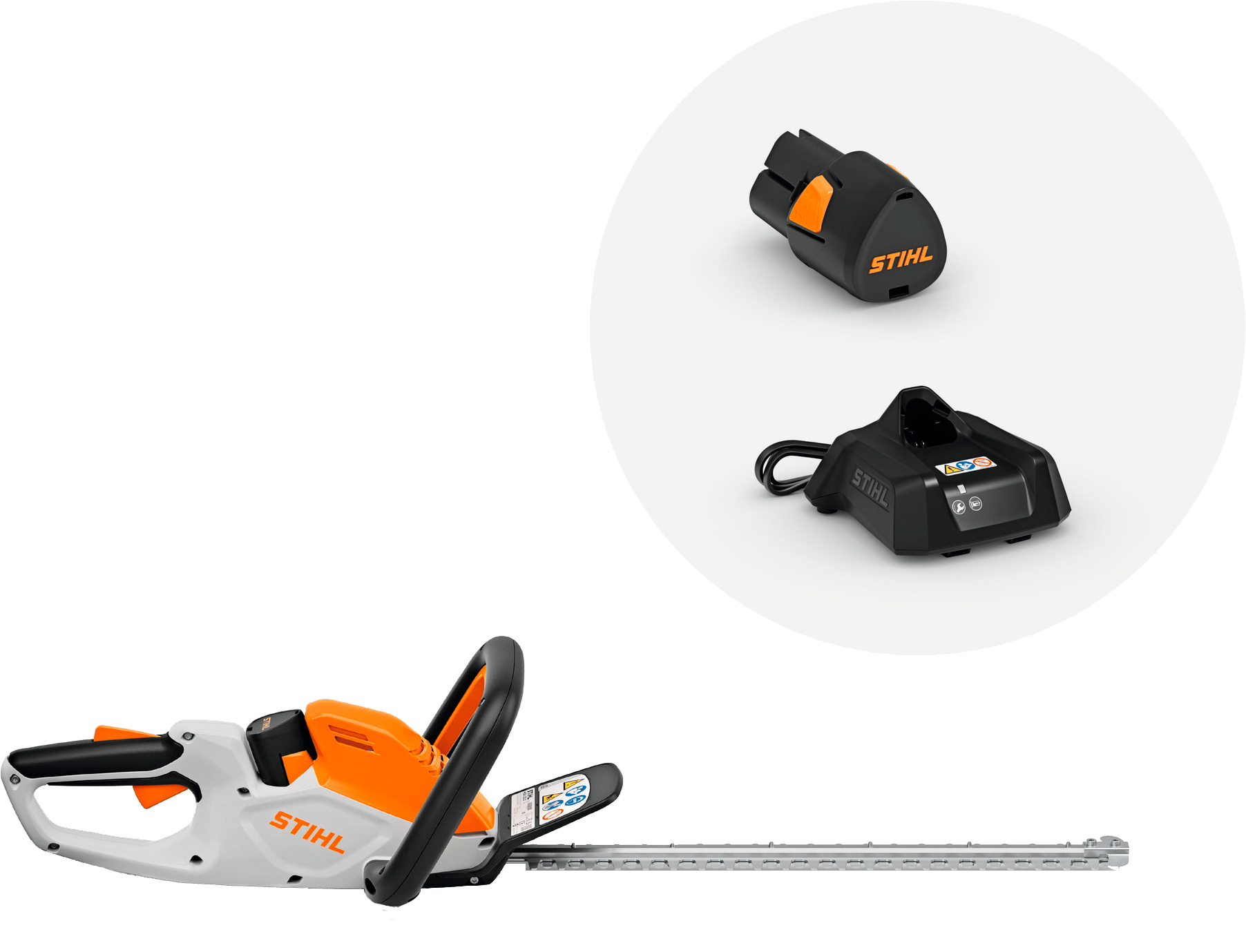 9147658 STIHL BATTERIHÆKKEKLIPPER HSA 30 MED BATTERI AS 2 OG LADER AL 1