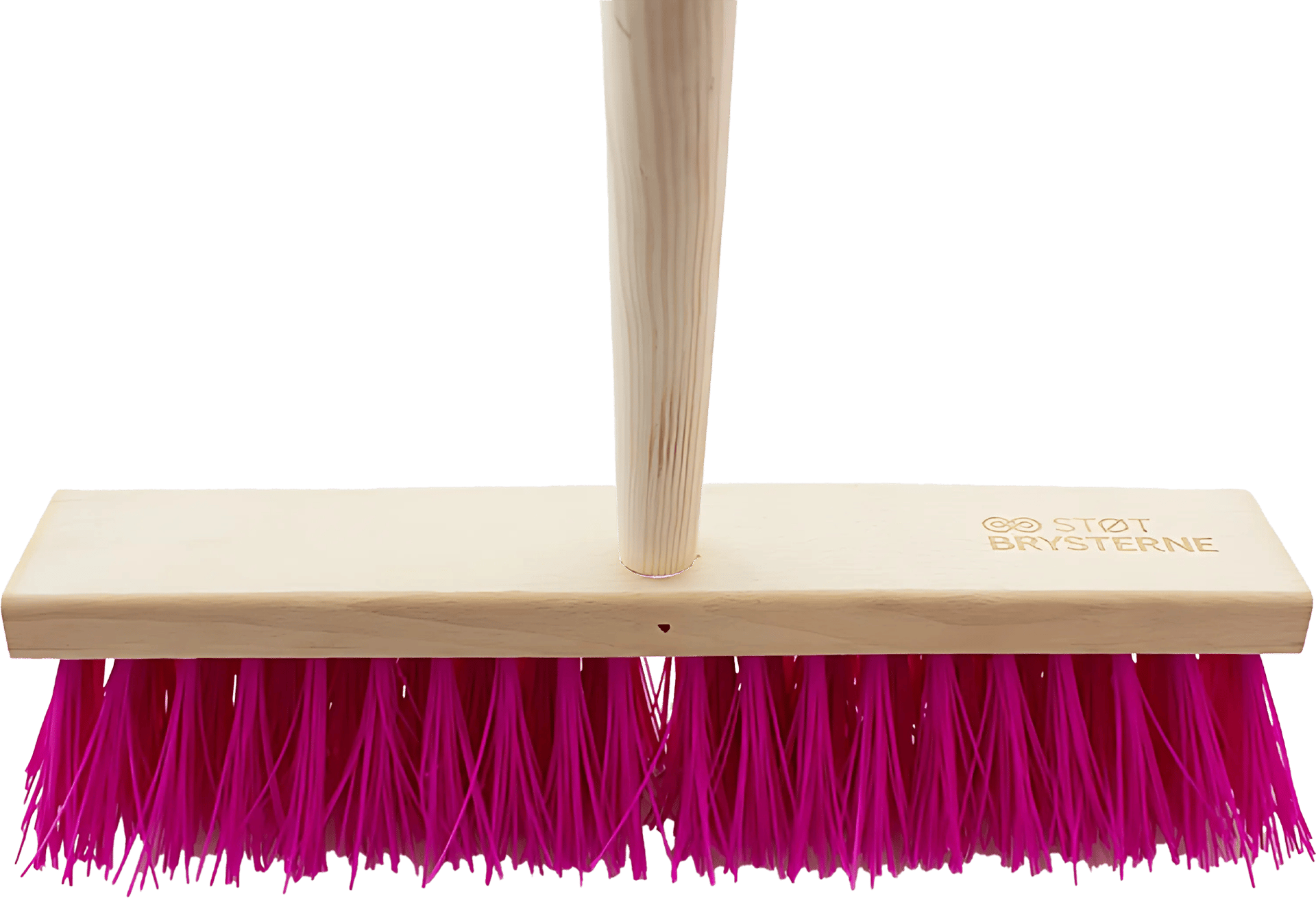 2502409 ROLIBA GADEKOST MED SKAFT PINK PVC BØRSTER 20X5RK